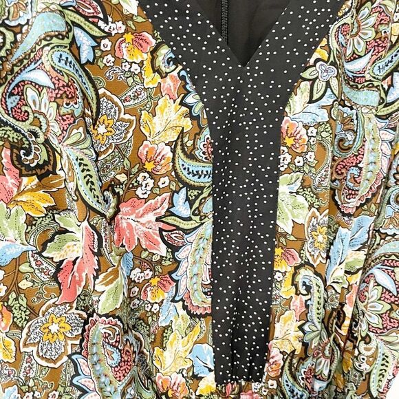 DR2 Floral V Neck Romper Multicolor Size S - Picture 3 of 7